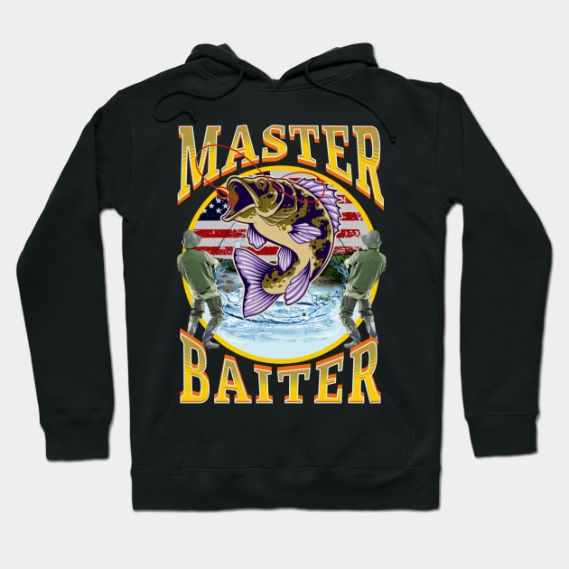 Master Baiter Bootleg Fishing Hoodie by RuthlessMasculinity